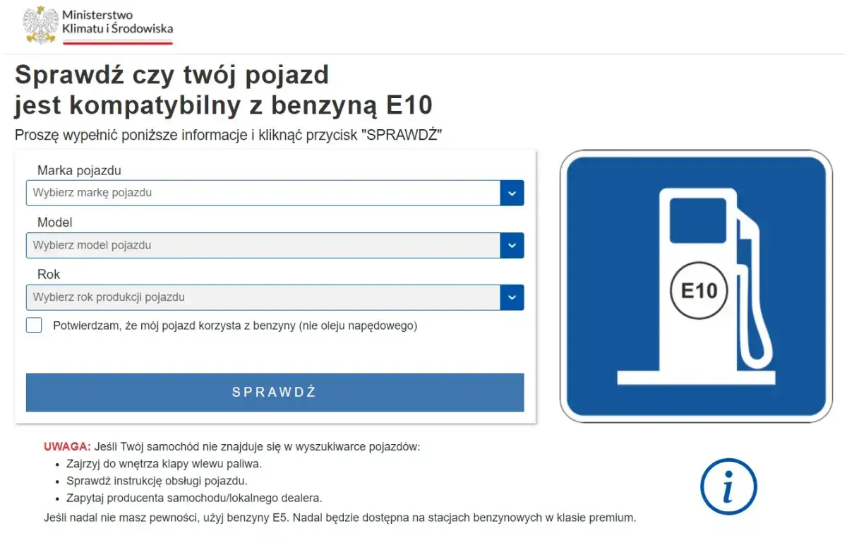 Zdjęcie Benzyna 95 E10 do jakich aut? Sprawdź, czy twoje auto jest kompatybilne